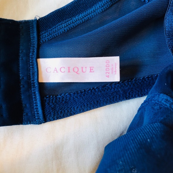 Beautiful Cacique 42DDD Bra Lingerie Blue - Picture 3 of 5